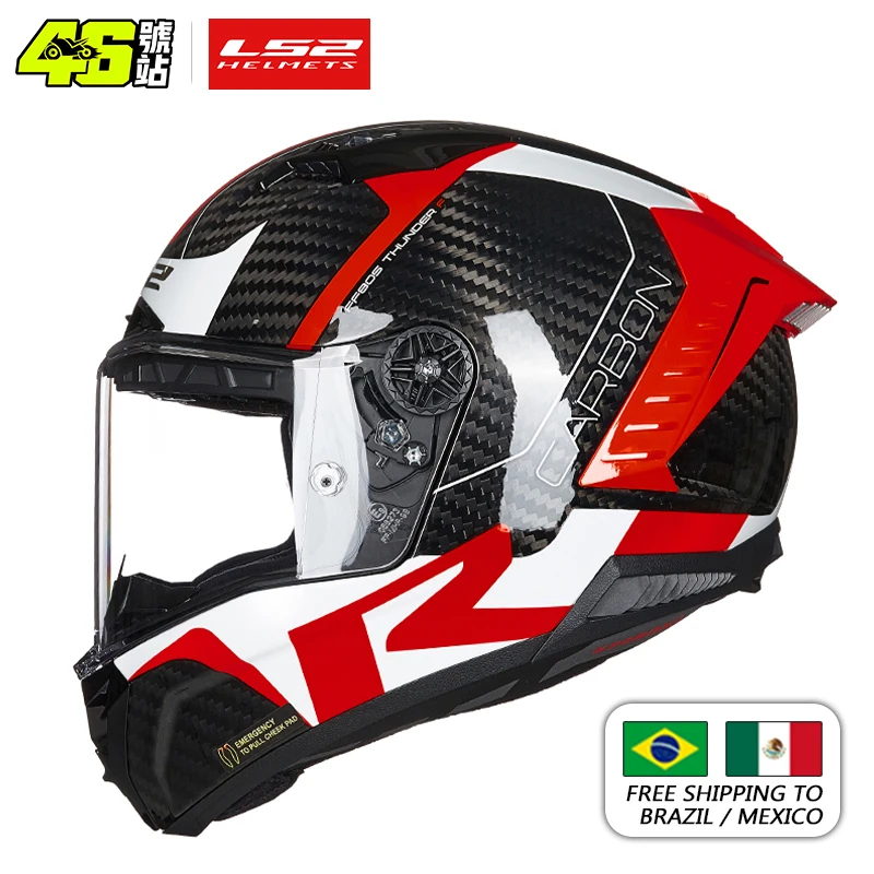 

LS2 THUNDER FF805 Full Face Motorcycle Helmet ls2 Carbon Fiber Helmets Cascos Para Moto Capacete De Motocicleta