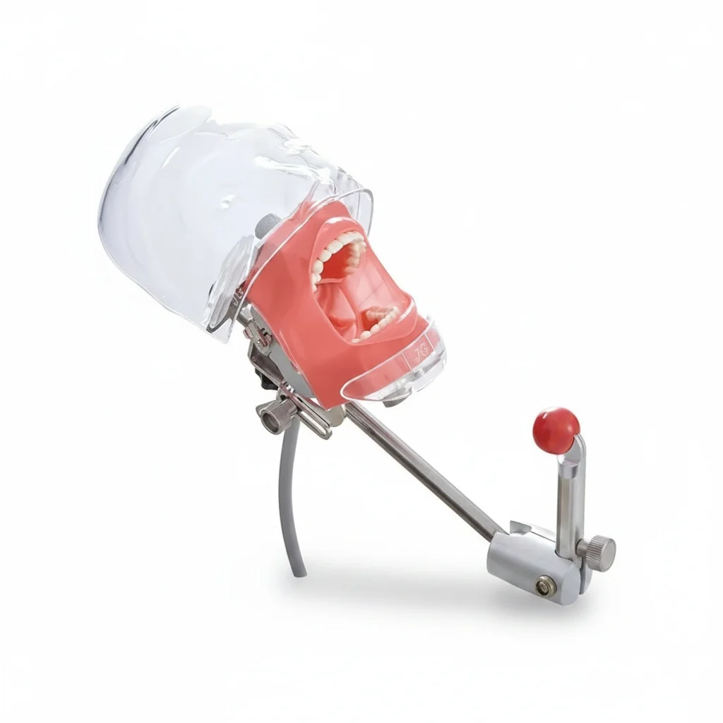 Dental Simulator, Steel Metal, 57x44.5x43cm, Phantom Head, Detachable Tooth Model, Dental Training Manikin, Heavy Duty