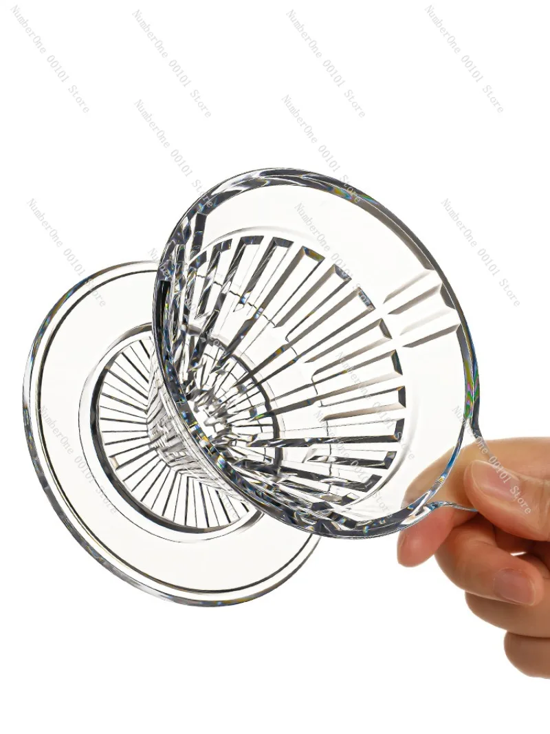 Resin Ice Hand-Brewed V60 Ultra-Fast Coffee Filter Cup, Household Coffee Pot with Filter Paper, Premium Coffee Drip Filter