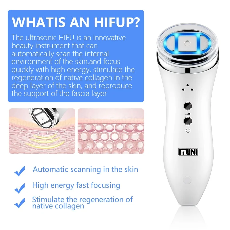 Mini RF Facial Lifting Machine Skin Tightening Rejuvenation Wrinkle Removal Dot Matrix Radiofrequency Face Massager
