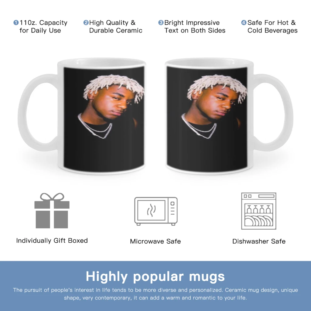 

Rapper Ken Carson A Great Chaos Free shipping Ceramic Cup Coffee Oatmeal Breakfast Cup Creative Personality Mug