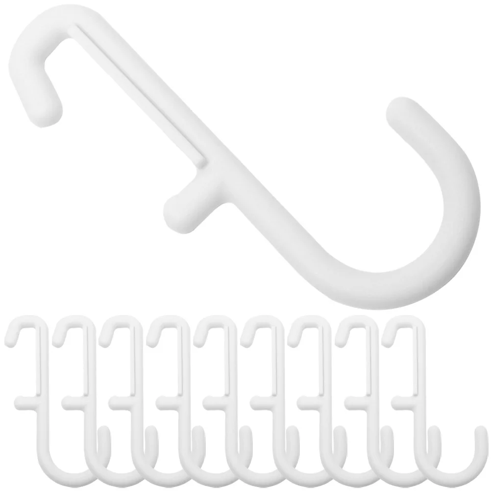 

10Pcs Pegboard Hooks J Shape Heavy Duty Plastic Peg Board Organizer Accessories for Home Garage Workshop Tool Holders