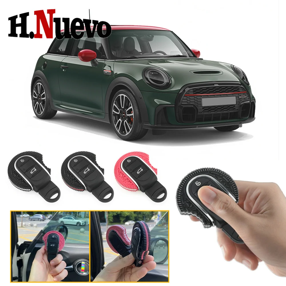 Car Accessories For Mini Cooper One JCW F54 F55 F57 F60 Car Key Case Shell Keychain Decorative Styling Protection Countryman