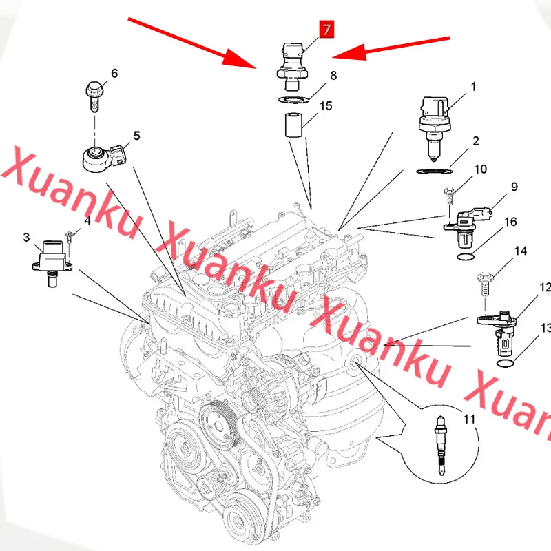 10234621 Original engine oil pressure switch Oil pressure sensor For MG 550 350 360 750 950 i5RX3 RX5 RX8 MG3 MG5 MG6 HS ZS GTGS