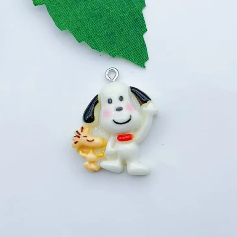12pcs resin cartoon dog pendant, DIY jewelry making earrings, keychain accessories view 5