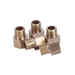 Adaptador de tubería de latón con rosca métrica hembra a macho, conector acoplador para combustible, Gas y agua, M8, M10, M12, M14, M16, M18, M20