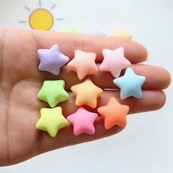 10PCS Kawaii Colorful Star Series Flat Back Resin Cabochons For Hairpin Scrapbooking DIY Jewelry Craft Decoration Accessories