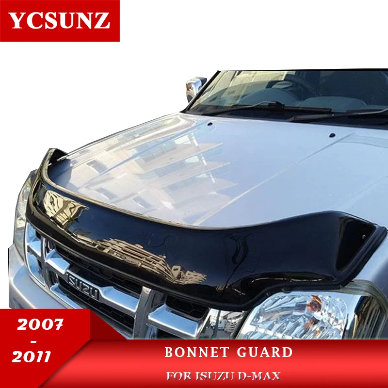 

Acrylic Bonnet Guard Protector For Isuzu D-Max Dmax 2004 2005 2006 Car Accessories Double Cabin