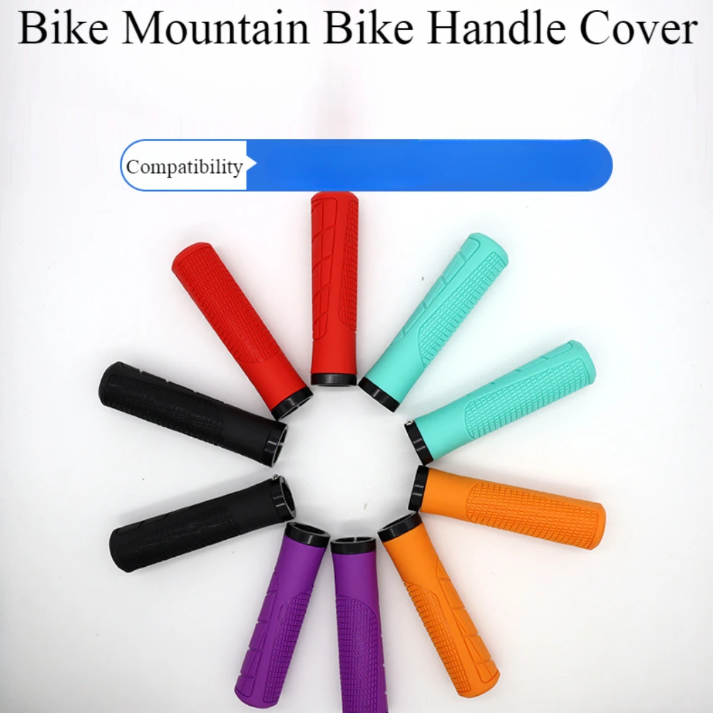 Bicycle Handle Bar Grips MTB Mountain Bike Soft Single-sided Locking Handlebar Cover Plug Rubber Non-slip Cycling Accessories