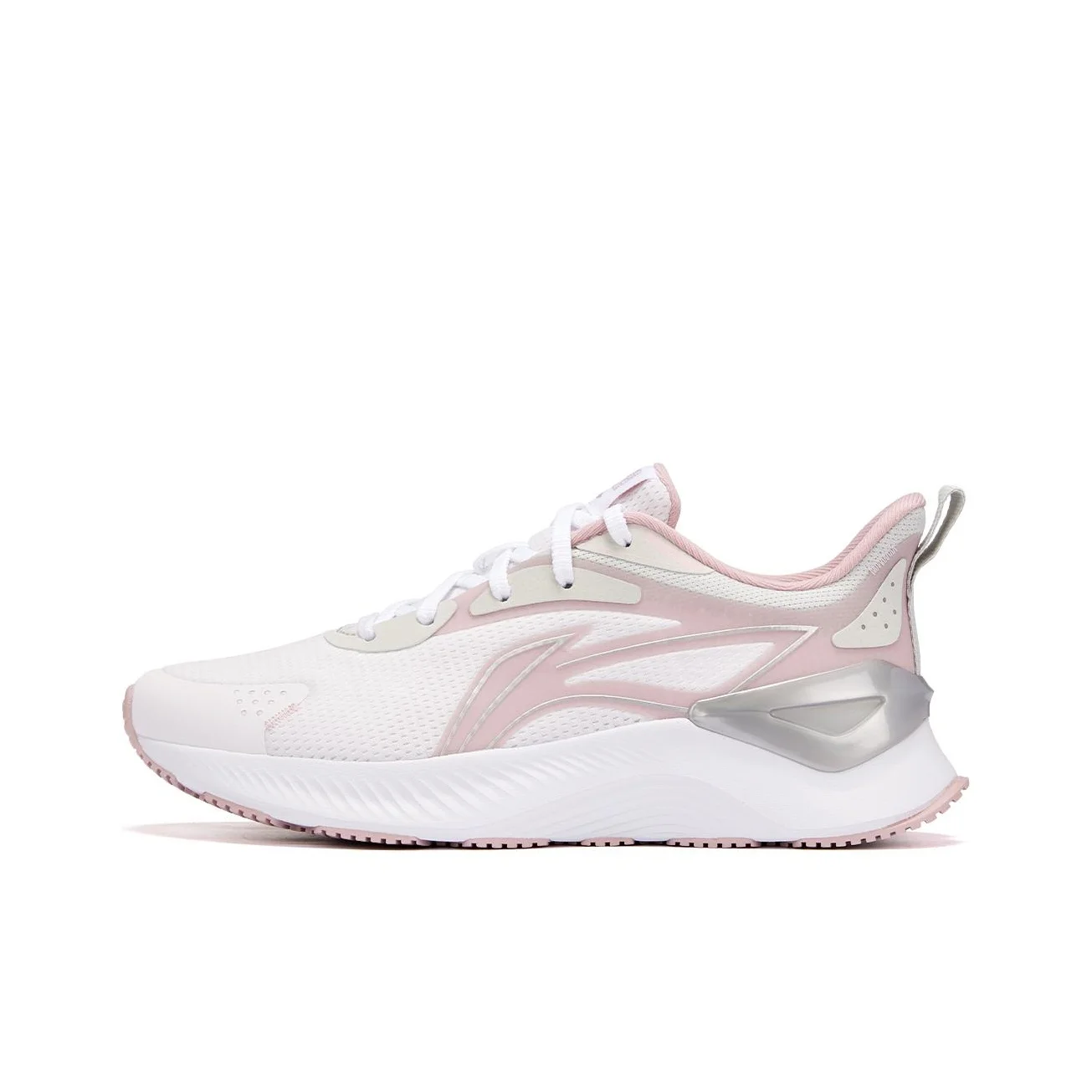 Li Ning YueYing 3.0 Cushioning Abrasion Resistant Breathable Low top Casual Running Shoes Women's White Purple ARHU024-5