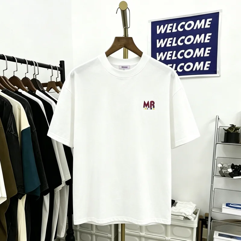 

Мужская футболка оверсайз с коротким рукавом, круглым вырезом, из хлопка, в ретро-стиле, удобная, дышащая, модная, для уличного стиля