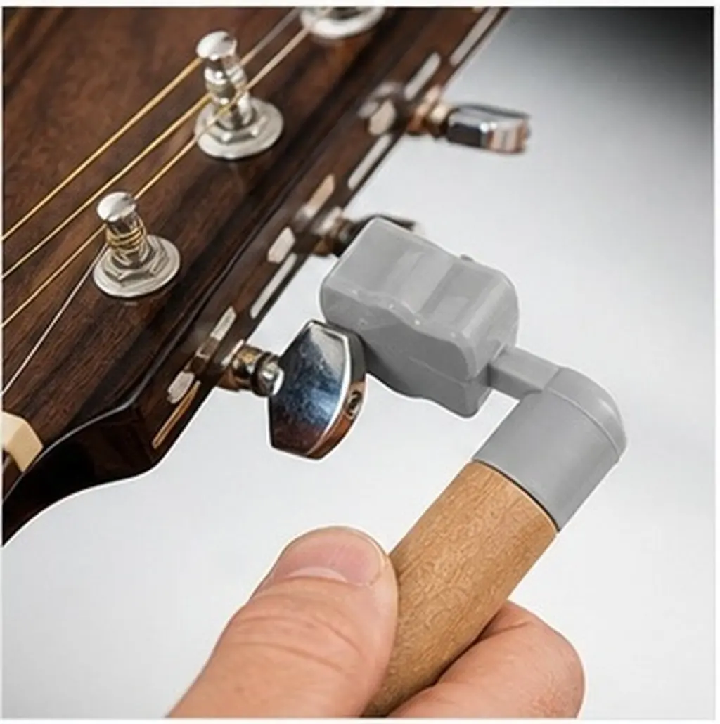Guitar String Winder Wooden Handle Peg Winder Tool Fast Change for Acoustic Electric Guitar Repair Tool Bridge Pin Puller