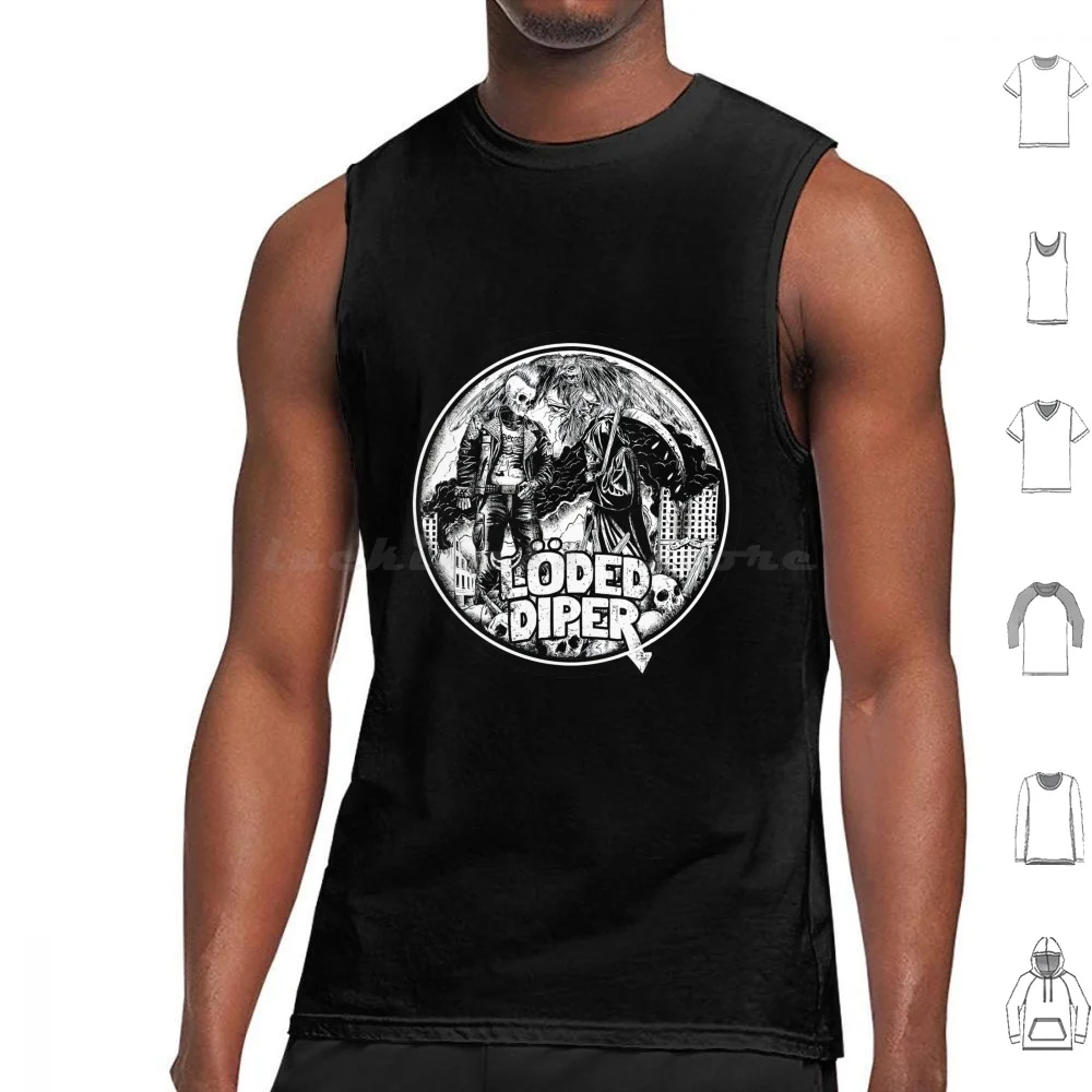 Loded Diper Band Artwork Tank Tops Print Cotton Loded Diper Rodrick Of A Wimpy Kid Rodrick Heffley Greg Heffley