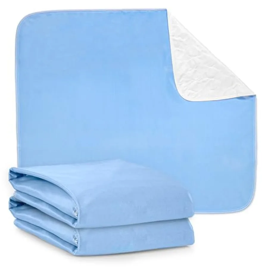 Washable Bed Pads - Reusable Waterproof Mattress Pad for and Adults - Use as Seniors Incontinence Bed Pads Potty Training and P