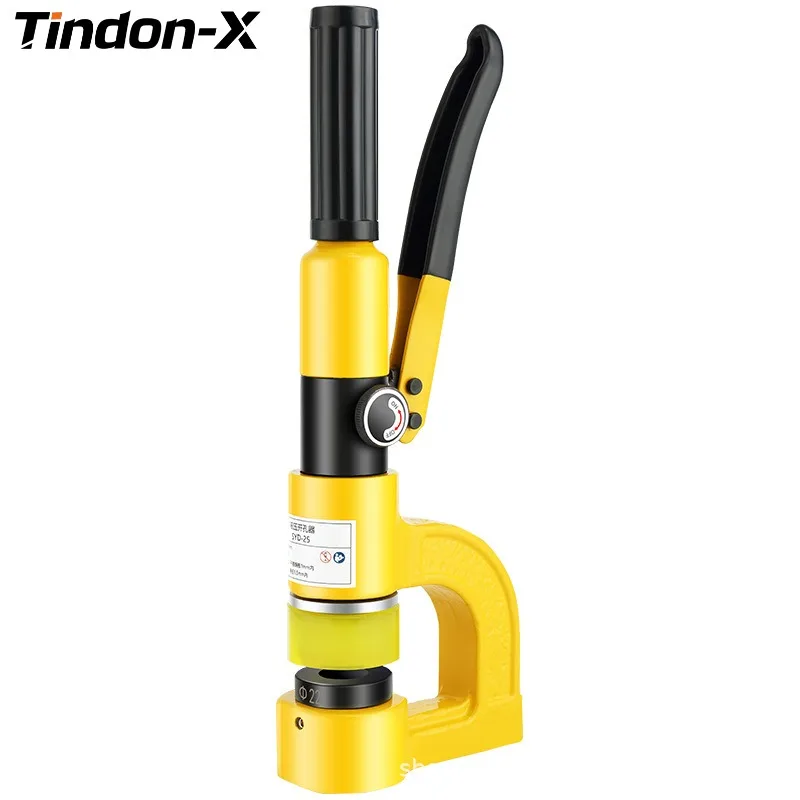 TINDON-X SYD-25 เครื่องเจาะไฮดรอลิกแบบพกพา (ชนิดแยก/ชิ้นเดียว) 6Ton สําหรับสแตนเลส พร้อมชุดแม่พิมพ์ 7 อัน