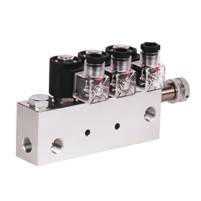 LL12 aluminum hydraulic power pack part solenoid control system aluminum block