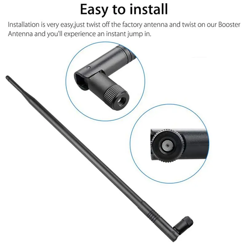 Ingenious-2X 10Dbi 2.4Ghz 5Ghz Wifi Booster Omni Directional Antenna RP-SMA For Asus Router RT-AC66U RT-N66U RT-N16 AC1750 D-Lin