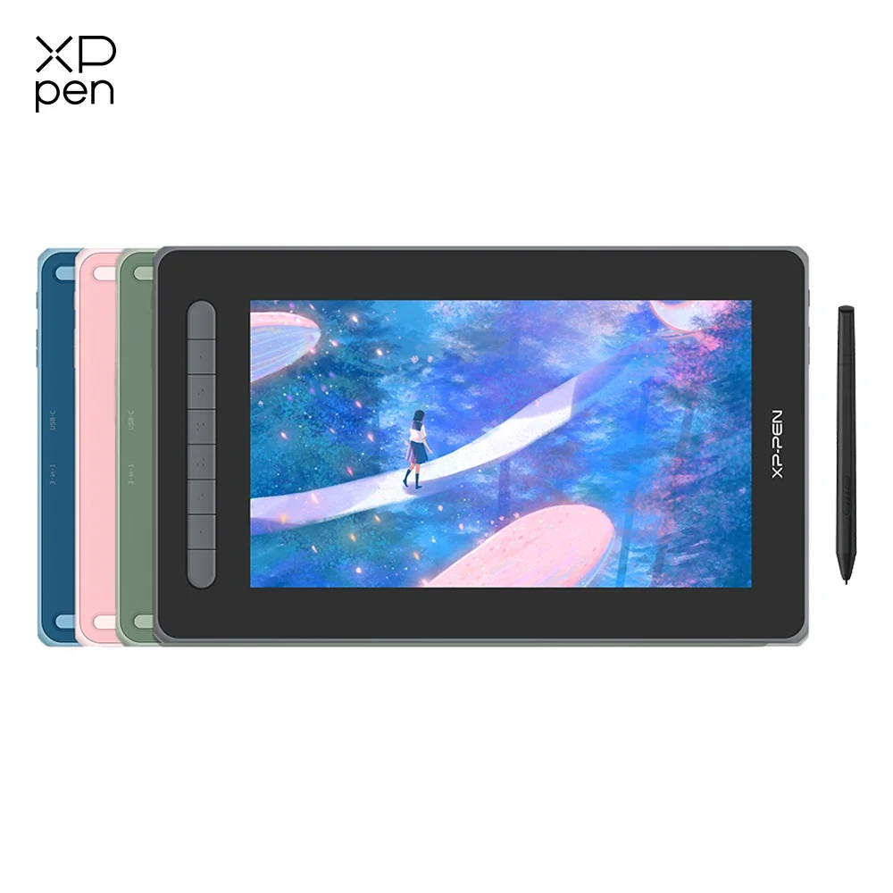 XPPen nowy artysta 12 długopis Tablet graficzny Monitor Tablet graficzny 127% sRGB 8192 poziom z 8 klawiszami Tilt wsparcie Windows mac Android