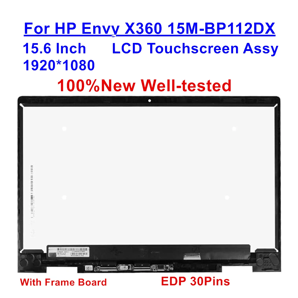 

925736-001 15.6" 1920x1080 New for HP Envy X360 15M-BP112DX LCD Touchscreen w/Bezel Baord Assembly