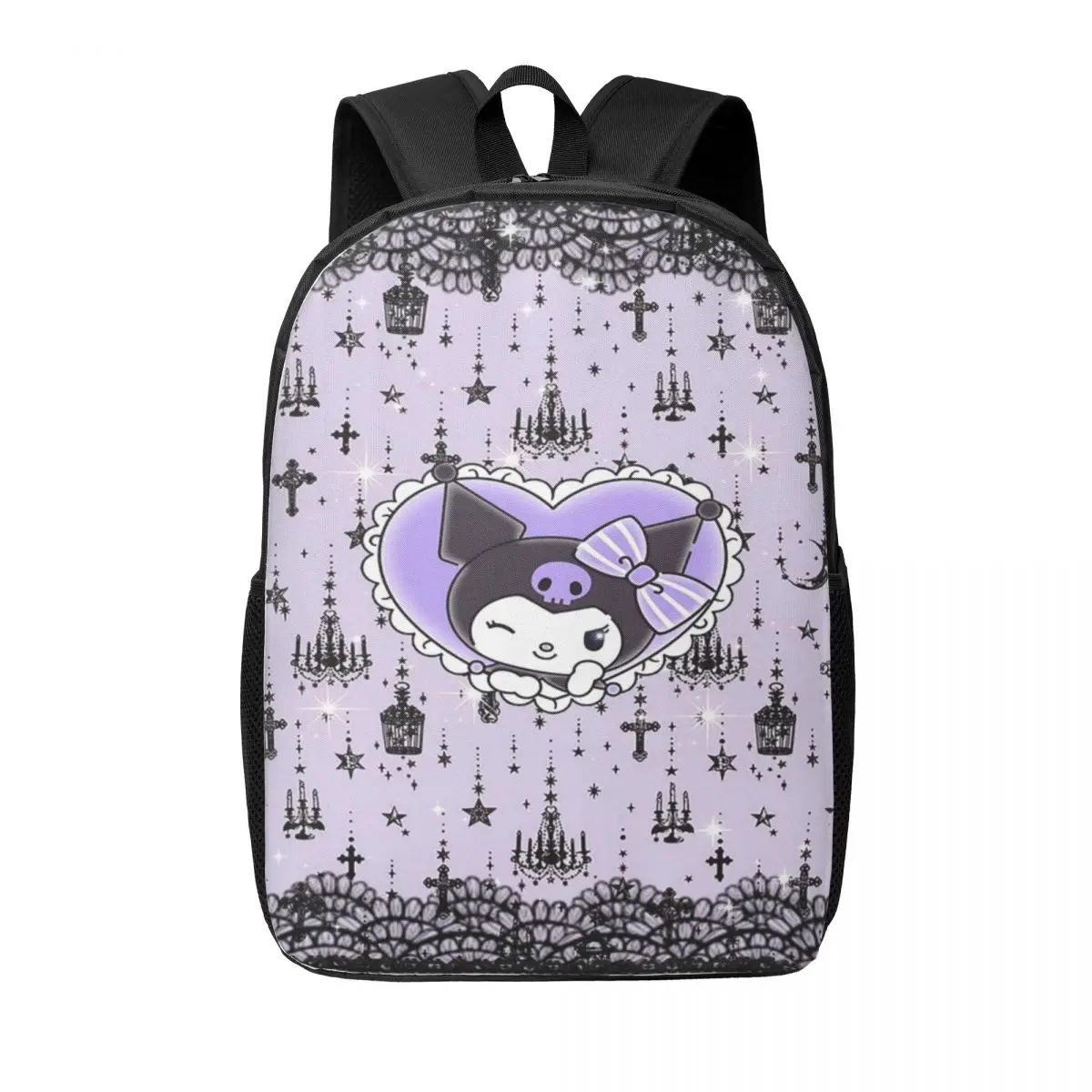 

Custom New Anime Cartoons Kuromi Backpacks Women Men Fashion Bookbag for School College Bags