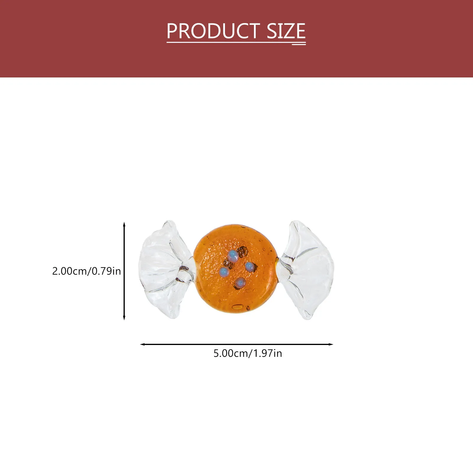 10Pcs Glass Candy Decorations Premium Handmade Ornaments for Home Office Living Room Bedroom Desktop Party Wedding Christmas