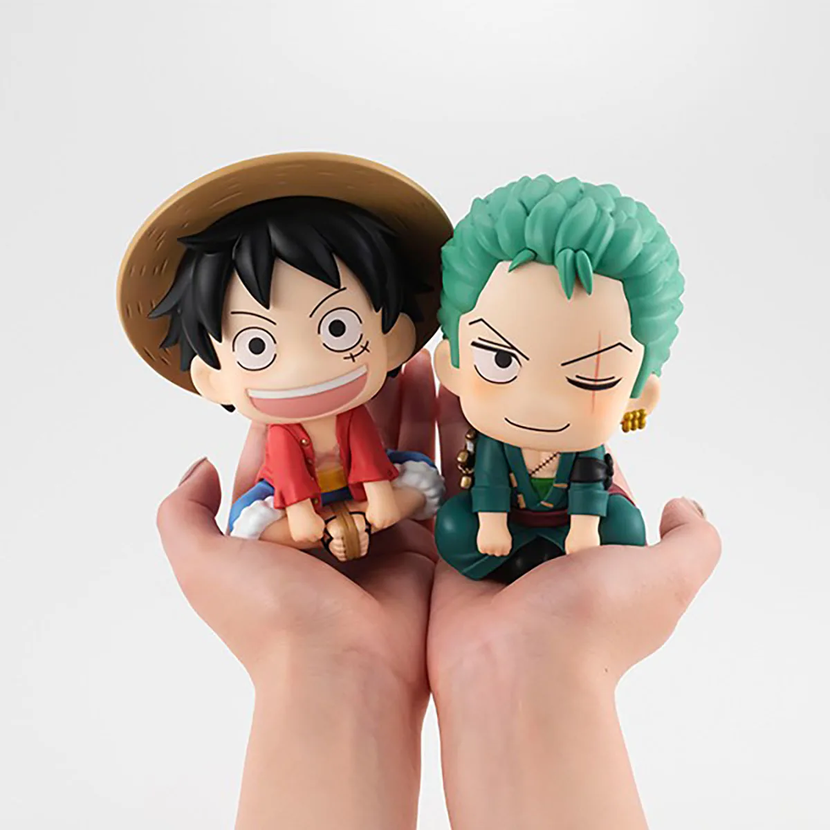 11cm w magazynie Oryginalny MegaHouse Look Up ONE PIECE Roronoa Zoro Monkey D. Luffy Figurka anime Figurka akcji Model Dekoracja