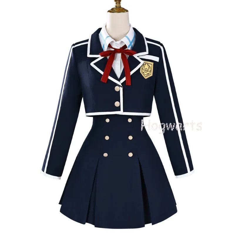 Yuuki Asuna Cosplay Kostuum Anime SAO Schooluniform Pruik voor Vrouwen Meisjes
