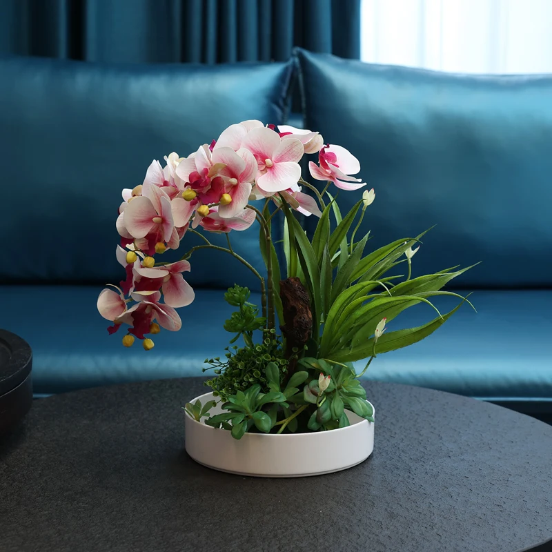 Высококачественные украшения для стойки регистрации отеля, обеденный стол, цветок, маятник, имитация цветка, украшение для чайного столика