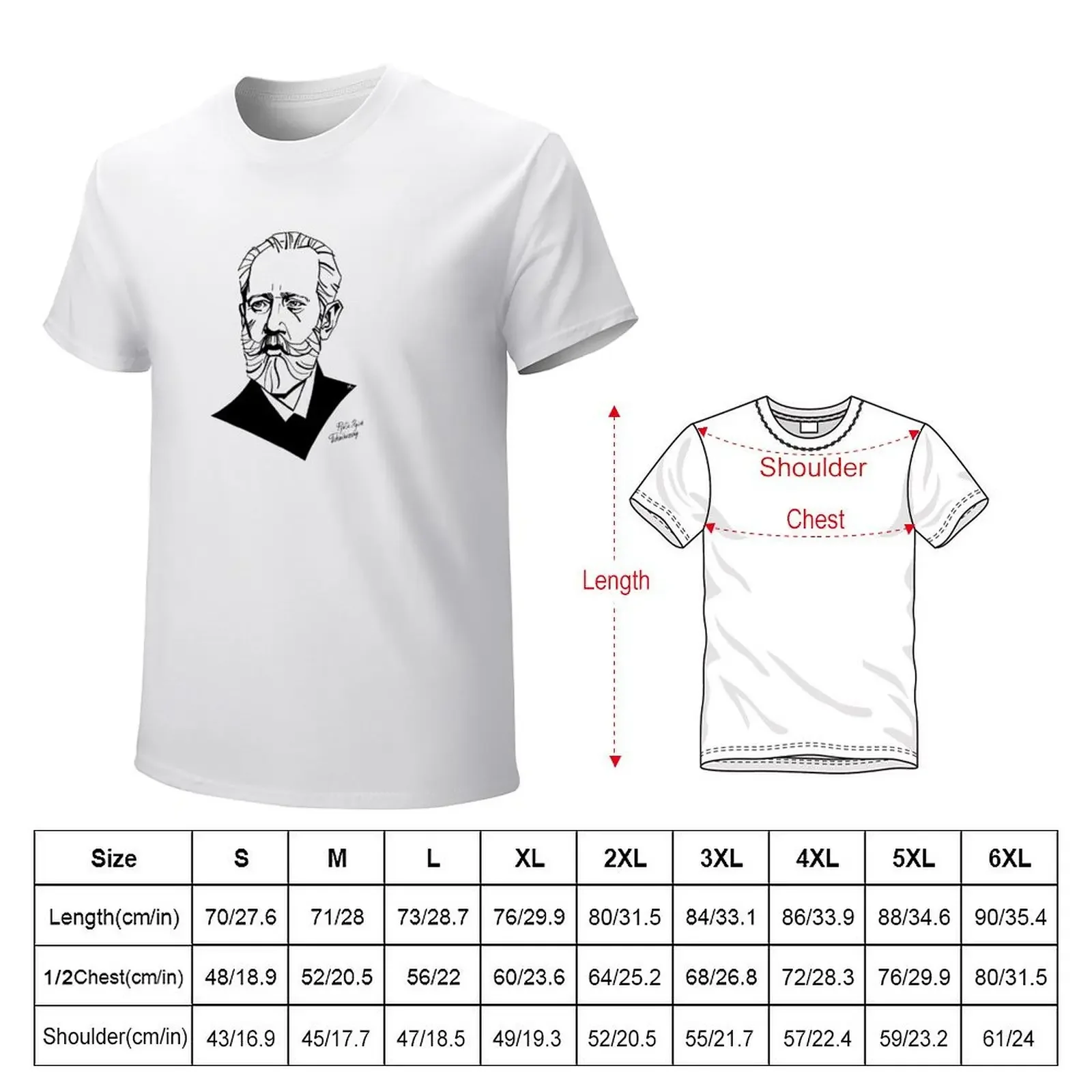 Pyotr Tchaikovsky T-shirt sublime anime men graphic t shirts