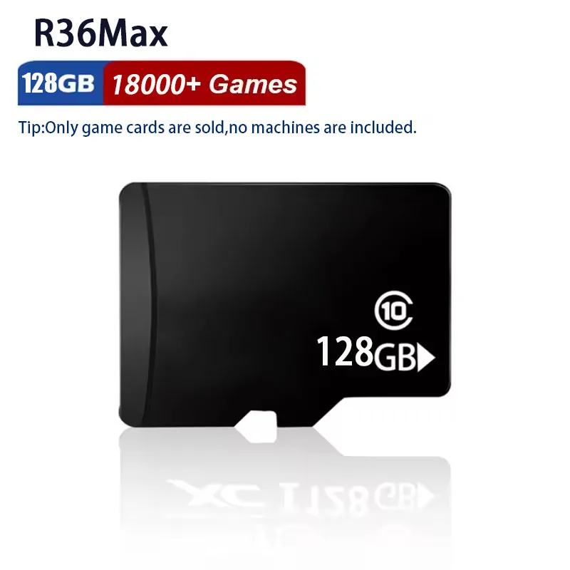 Tarjeta de juego TF para R36S MAX PRO, tarjeta de memoria de alta velocidad, Plug&Play, PSP, PS1, N64, GBA, GBC, SFC, juegos retro, tarjeta de sistema de 128G