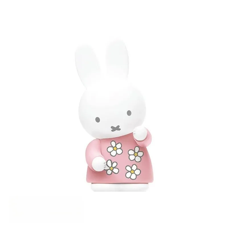 Quente dos desenhos animados miffy série rack de armazenamento bonito criatividade requintado brinquedos de mesa boneca estatueta caixa cega