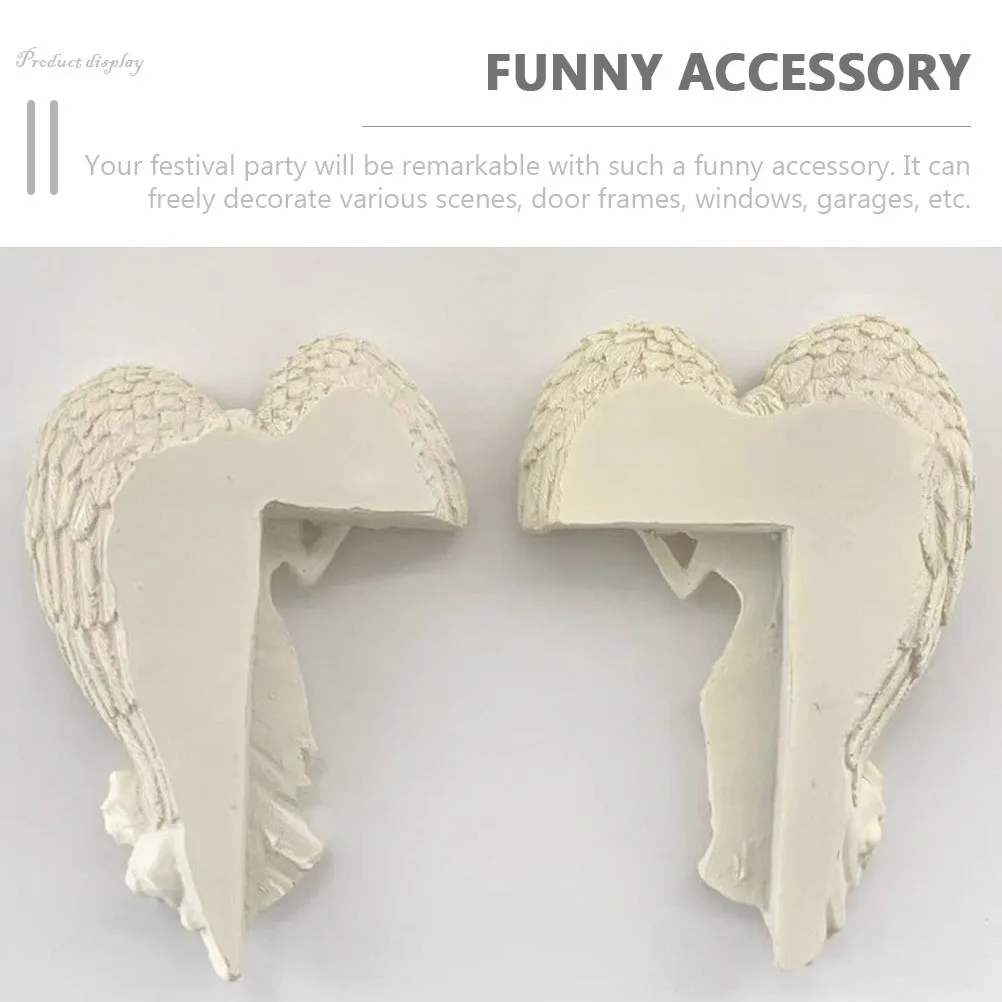 

Angel Wing Ornaments For Door Frame Wall Hanging Decor Resin Craft Festival Party Home Window Garage Decoration