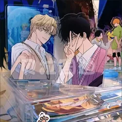 2 Styles Comic Night By The Sea Acrylic Stand Seaside Night Lv Taizhou, Jin Yixuan Cartoon Character Model Plate Fans Gift