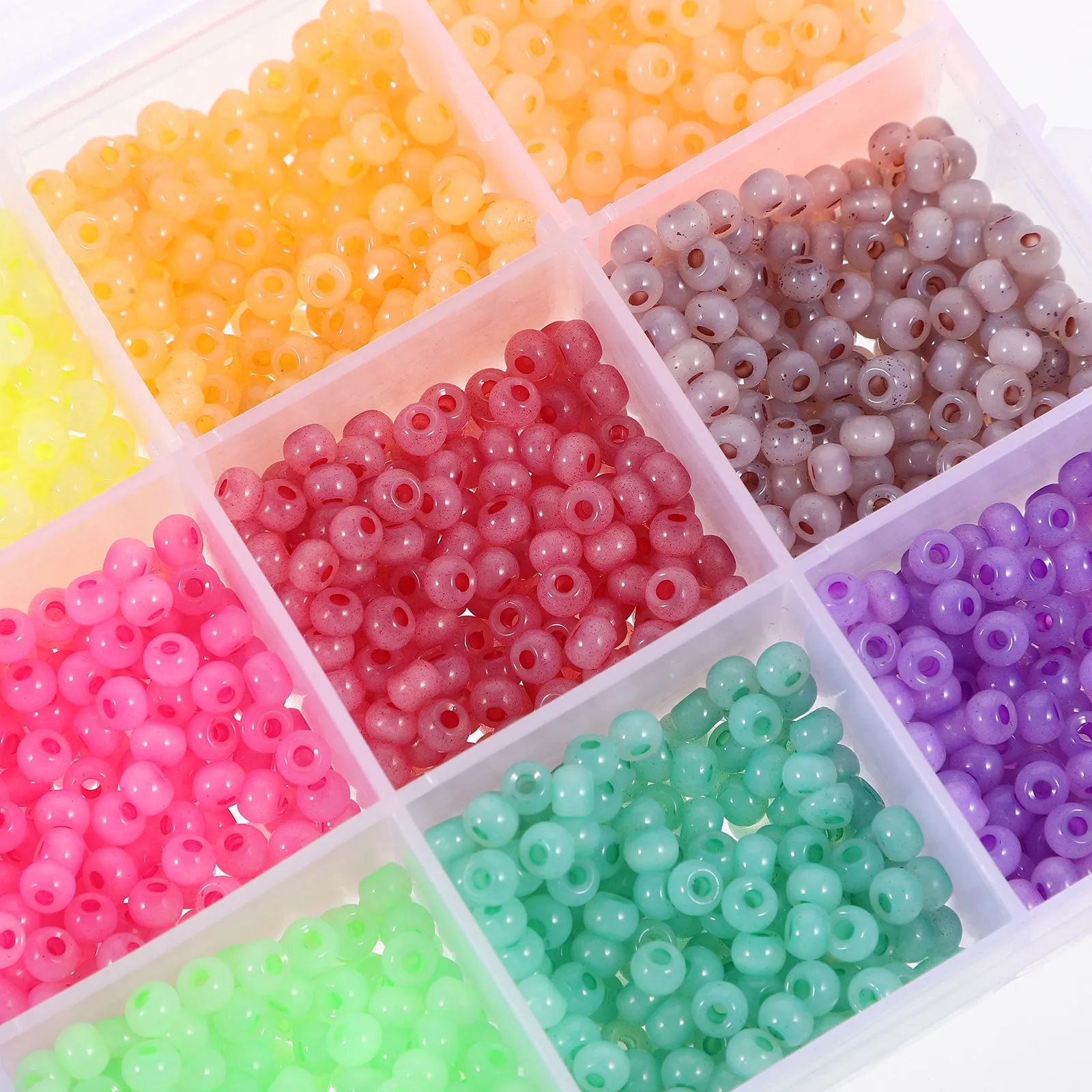 1 Box DIY Beads Bracelet Making Loose Glass Seed Beads Creative Jewelry Making Accessories for Necklace Earrings Phone Chain