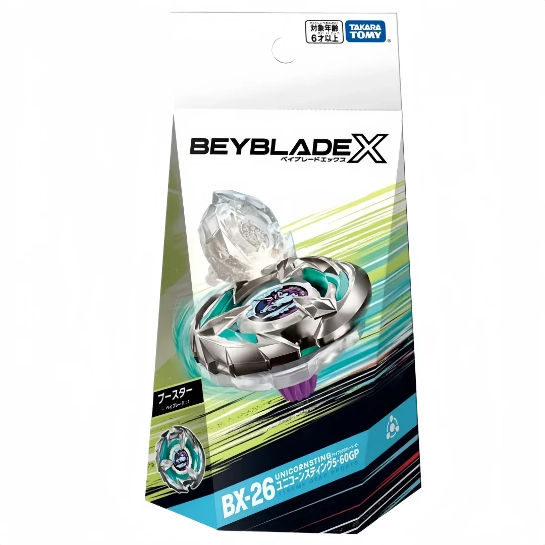 TAKARA TOMY biyscollector BEYSCOLLECTOR BX-26 Battle X Unicorn Sting 5-60GP Nuovo con confezione originale