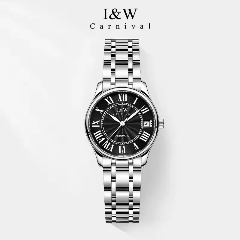 IW Carnival Women Mechanical Wrist Watches Automatic Movement Famous Brand Accessories Ladies Sapphire Mirror Waterproof Watch