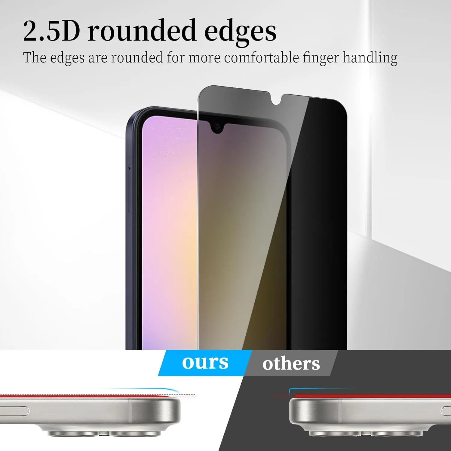 For Samsung Galaxy A25 Privacy membrane Anti Spy Screen Protector Privacy Glass Film