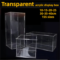 1pcs,Clear Acrylic Display Case Countertop Box Organizer Stand Dustproof Protection Showcase for Action Figures/Toys/Collectible