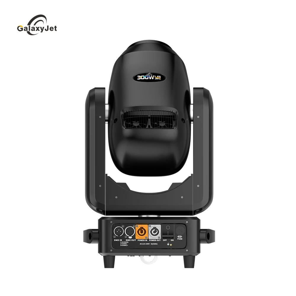 Imagem -03 - Galaxyjet-led Moving Head Light Zoom Beam Spot e Wash Flight Case Efeito Frost para Barras Discotecas Concerto 300w 3in 1