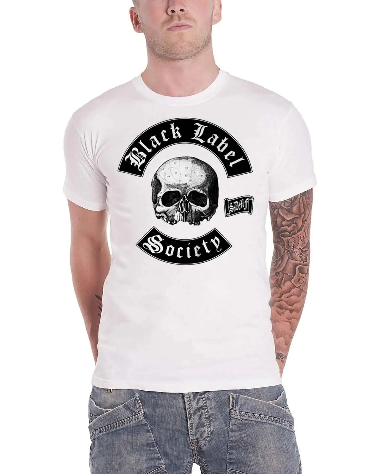 Black Label Society T Shirt SDMF Skull Band Logo new Official Mens