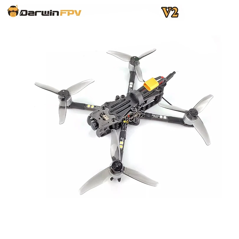 DarwinFPV RTF BabyApe Pro V2 FPV Drone Flight Control Quadcopter 142mm 3 Inch F4 OSD 15A AIO BLHeli_S Dshot600 40CH 200mW 700TVL