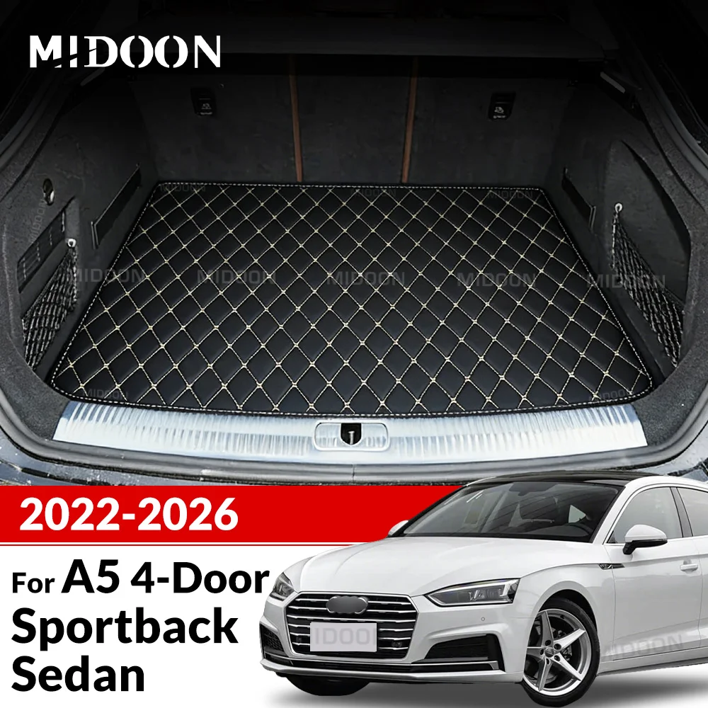 

Коврик в багажник для Audi A5 Sedan/Sportback (четырехдверный) 2022-2026: защитный коврик-вкладыш, аксессуар для интерьера, покрытие для багажного отсека
