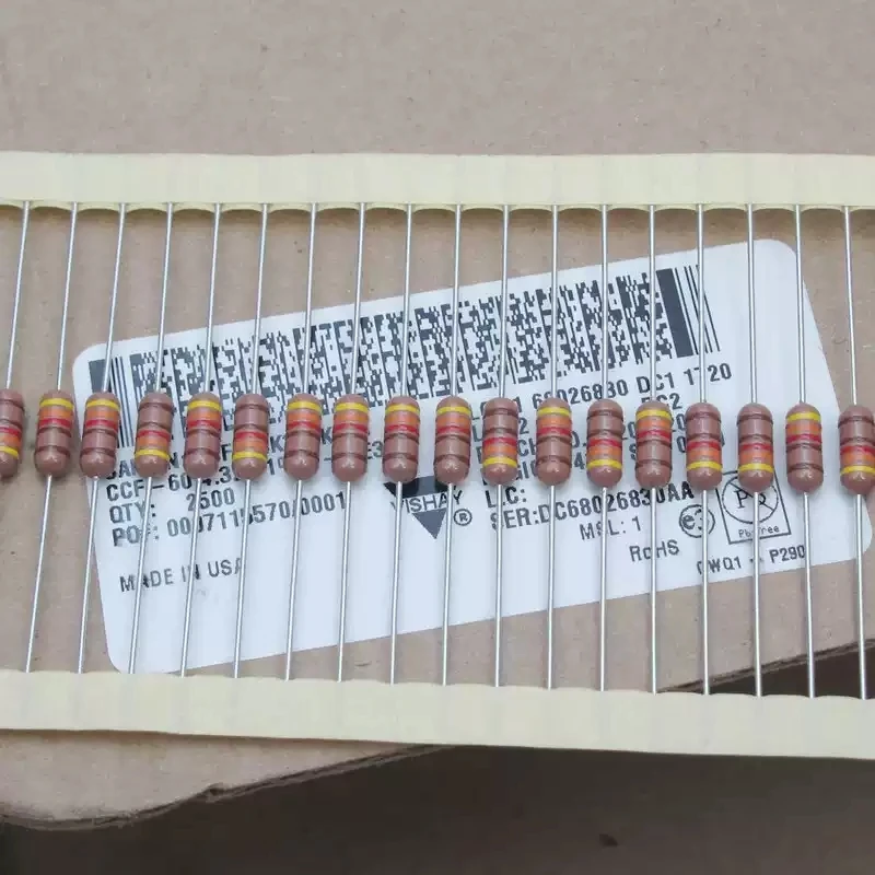 VISHAY-DALE American Dani CCF60 0.5W 1W 4K32 4.32K Resistance Copper Pin Metal Film