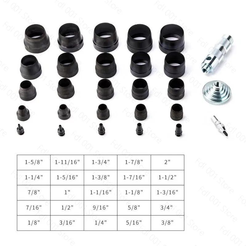 for handmade leather craft belt hole punch set 45# high carbon steel replaceable diameter 3MM-50MM round hole