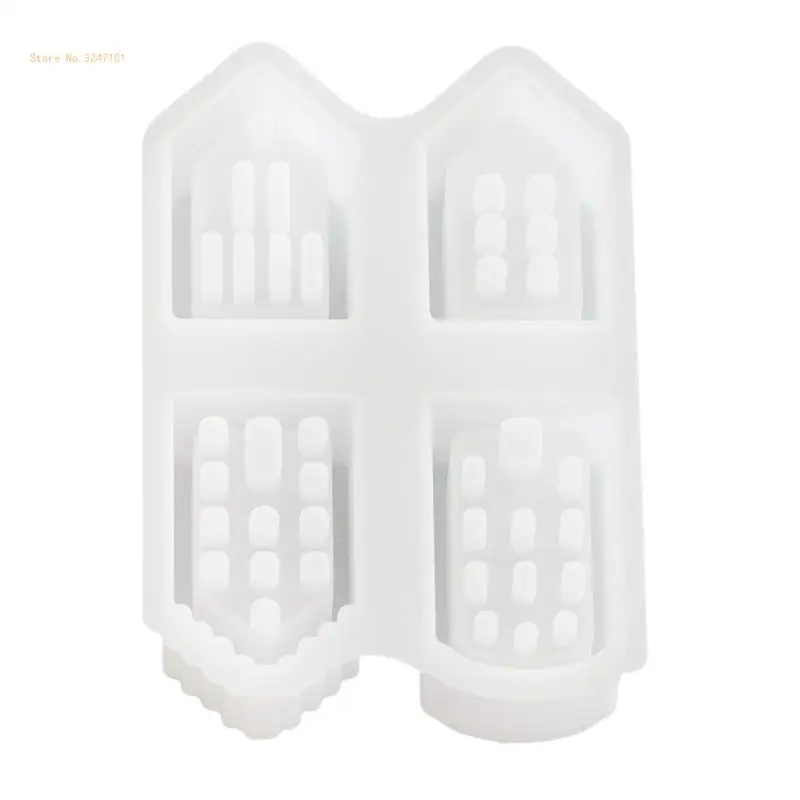 

3D House Shaped Silicone Stand Molds Epoxy Resin Silicone Molds Dropship