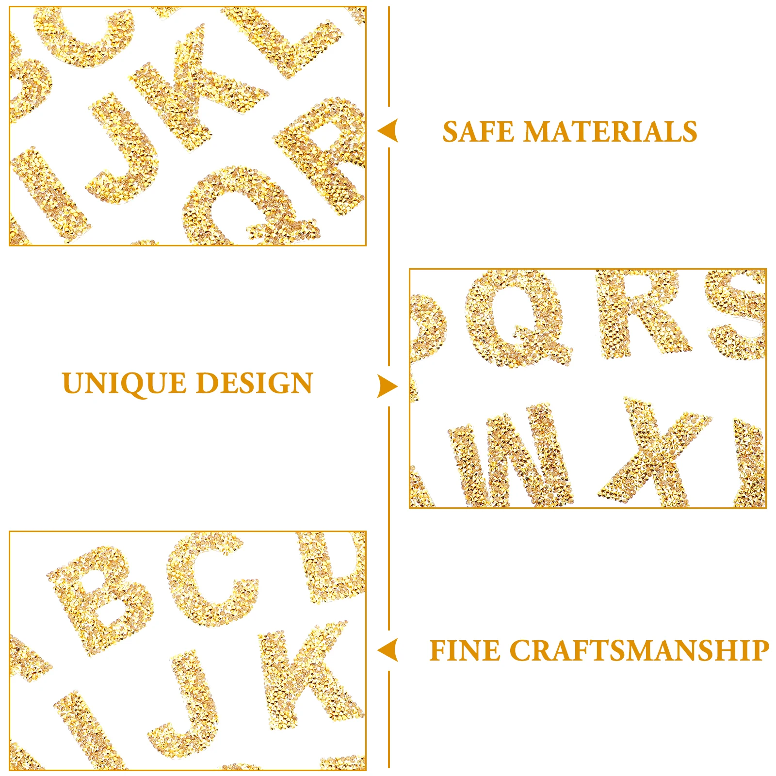 

1 set Hot Diamond Cloth Patch Iron On Patches Sewing Embroidered Applique Clothing Repair Jean Letter Stickers Alphabet Shaped