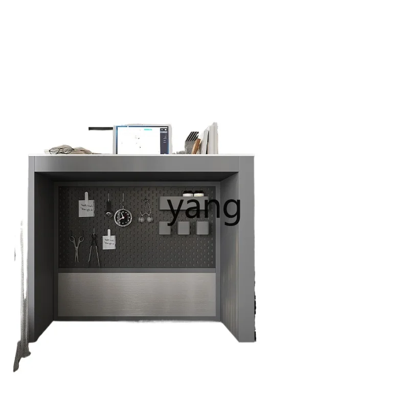 

LMM Italian simple solid wood island counter bar counter household solid wood cabinet side cabinet