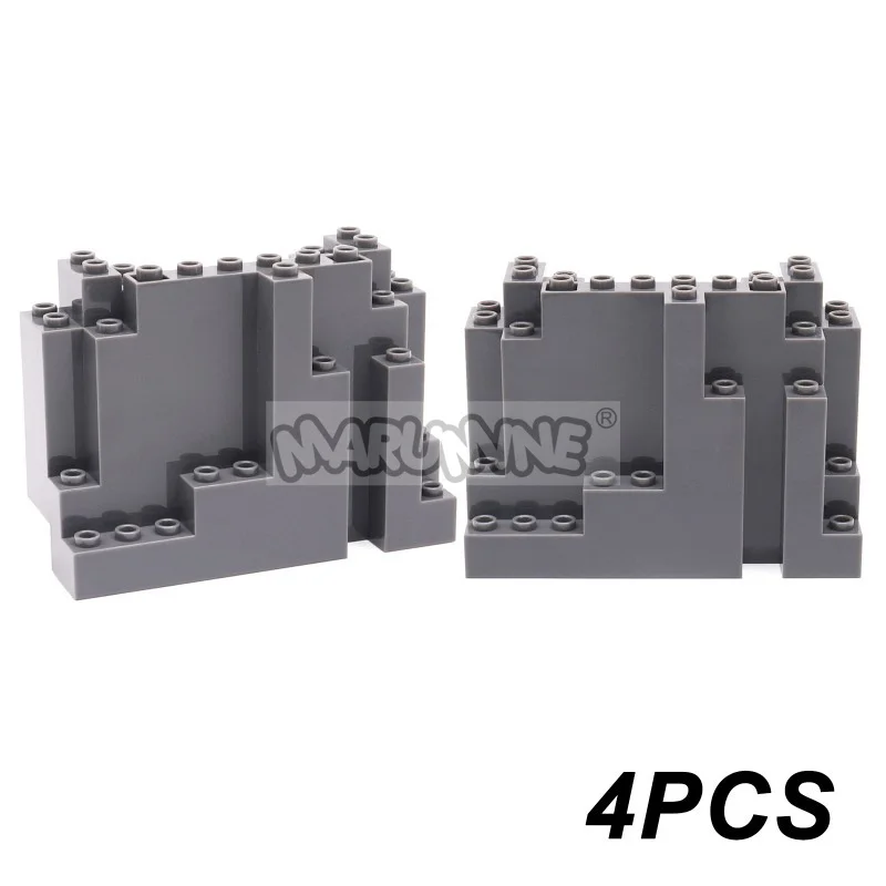 MARUMINE MOC Blöcke Bergsteinstein Dschungelgarten Bausteine DIY Teile Zubehör Kompatibel mit 6083 47847 6082 23996