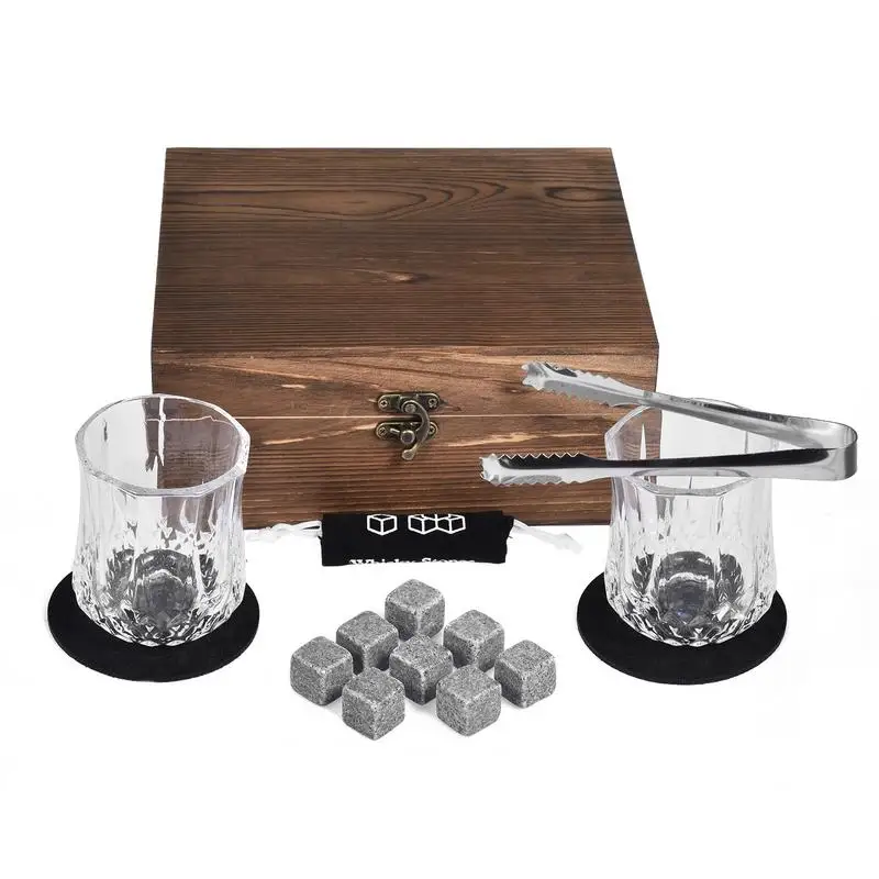 Whiskey Stones Beverage Chilling Stones Whiskey Gift Set Freeze Whiskey Enjoy Flavor With Hard Granite Material For Celebration