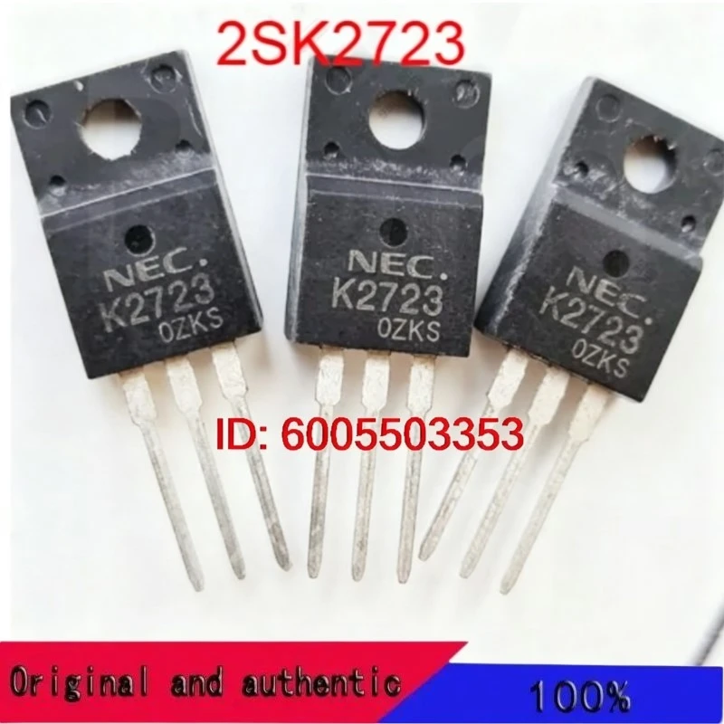 10pcs/lot New 2SK2723 field effect tube 25A60V transistor K2723 TO220F spot